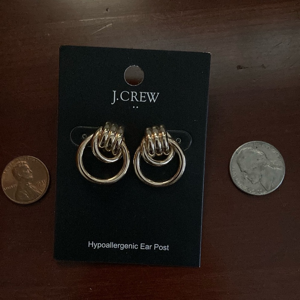 J. Crew circular earrings - Picture 2 of 3